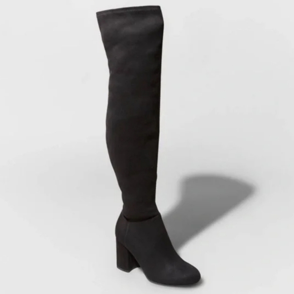 A New Day Tonya Other the Knee High Heeled Stretch Boots Size … - Picture 1 of 4